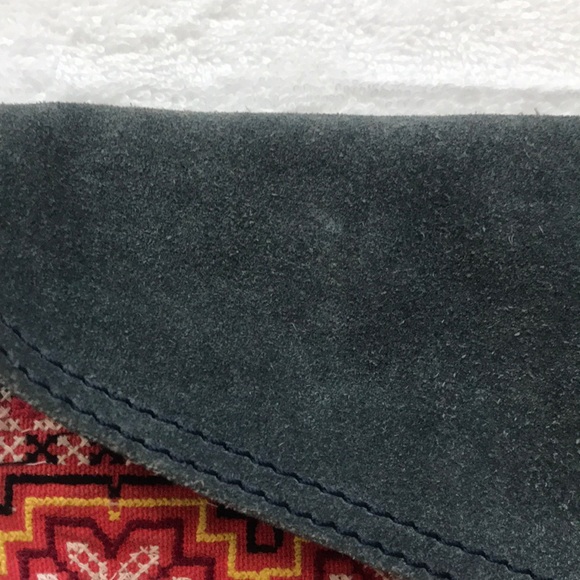Lucky Brand embroidered suede clutch - Picture 5 of 6